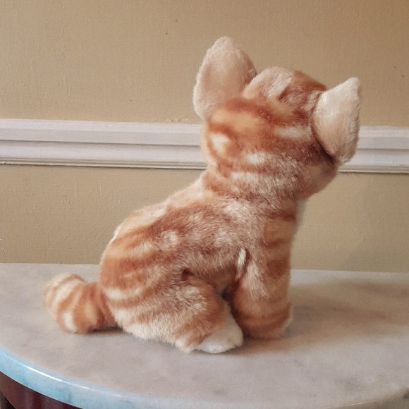 Aurora Miyoni Tots Orange Tabby Cat Plush 8" Kitty Stuffed Animal 2019 Realistic - Picture 2 of 3